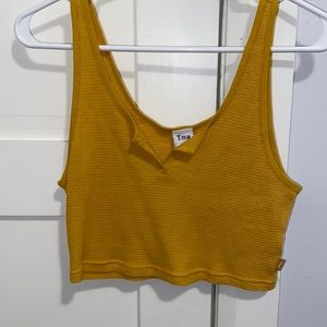 Gorgeous Cropped Waffle Tank